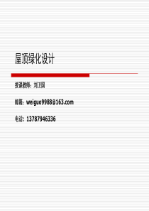 屋顶绿化设计2011