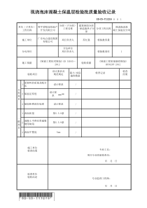 GD-C5-711216 现浇泡沫混凝土保温层检验批质量验收记录
