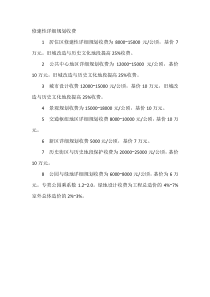 修建性详细规划收费标准