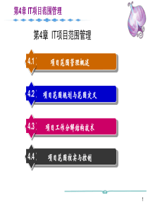项目范围管理