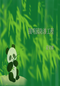 圆明园防渗工程