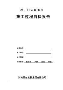 起重机自检报告