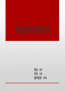 高层调研报告