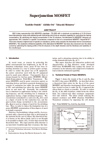 Superjunction-MOSFET
