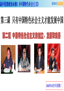 人教版高中政治必修1《中国特色社会主义》3.2中国特色社会主义的创立、发展和完善--课件(共36张P