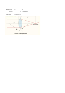 计算-单透镜焦距