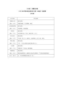 小口才-比赛评分表