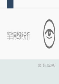 当当网企业分析ppt课件