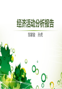 经济活动分析报告-(课堂PPT)