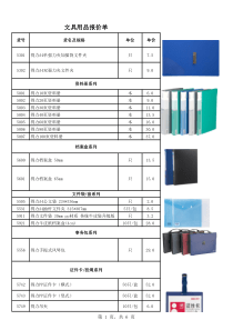 得力系列办公文具报价