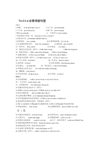 牛津译林版七年级上册词组默写整理版7A-14