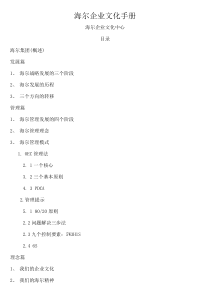 海尔管理资料－海尔企业文化手册(doc 32)