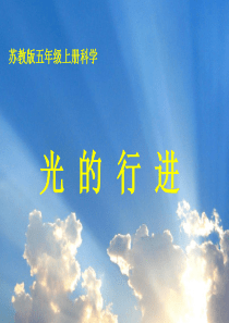 光的行进PPT