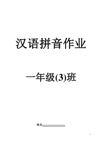 拼音练习家庭作业(全部)