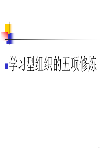 第五项修炼(教学)