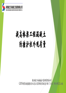 提高桥梁工程混凝土防撞护栏外观质量
