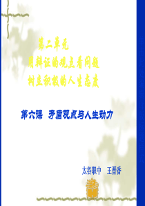 矛盾观点与人生动力幻灯片