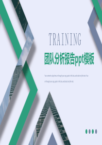 团队分析报告ppt模板