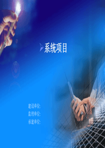 项目竣工汇报PPT