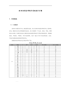 综合布线方案(6类)