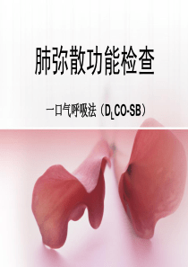 肺弥散功能检查