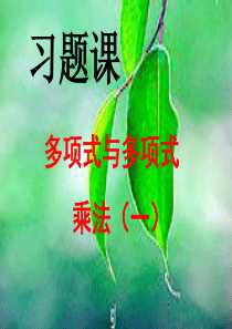 9.3多项式乘多项式习题课