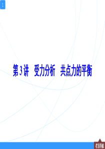 高中物理【受力分析-共点力的平衡】一轮复习