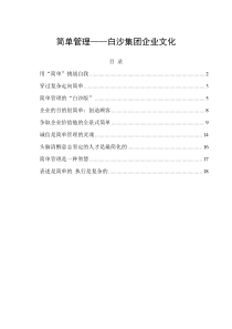 简单管理—白沙集团企业文化(19doc)