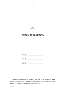 大数据安全系统管理系统规定43309