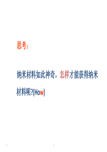 纳米材料的制备方法-ppt