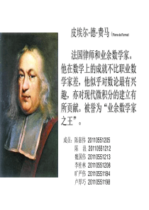 费马介绍ppt
