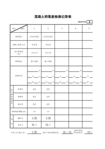 2 混凝土坍落度检测记录表GD2301034