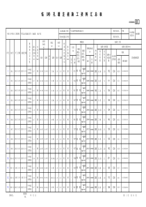 灌注桩记录汇总表-地下室