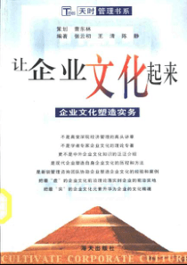 让企业文化起来：企业文化塑造实务