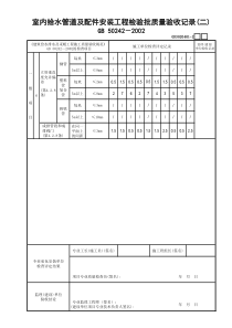 01继表：室内给水管道及配件安装工程检验批质量验收记录(2)GD3020401