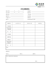 C5-3-1开关试验报告