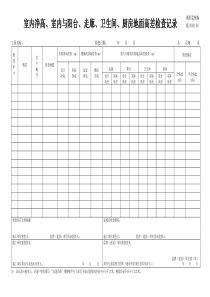 施2002-28室内净高、室内与阳台、走廊、卫生间、厨房地面高差检查记录
