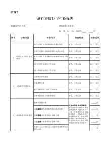 软件正版化工作检查表
