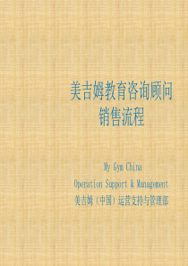 3.美吉姆顾问销售流程精编版