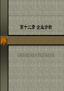 第十二章企业诊断