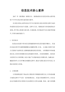 2017信息技术核心素养