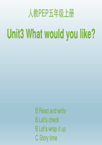 人教PEP五年级英语上册-Unit3-B-Read-and-write优秀课件