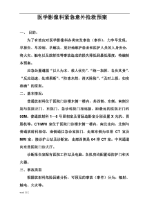 医学影像科紧急意外抢救预案流程
