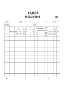 水泥砼配合比抗压强度试验台帐表2-1