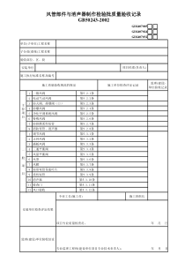 5、风管部件与消声器制作检验批质量验收记录