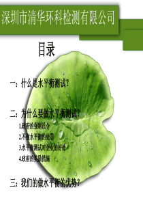 水平衡测试