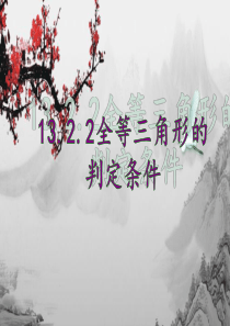 13.2.2全等三角形的判定条件