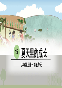 15-夏天里的成长说课PPT