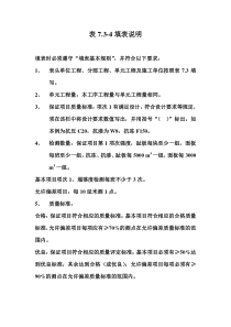 表7.3-4 土石坝混凝土面板浇筑工序质量评定表填表说明