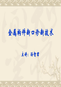 金属构件断口诊断方法